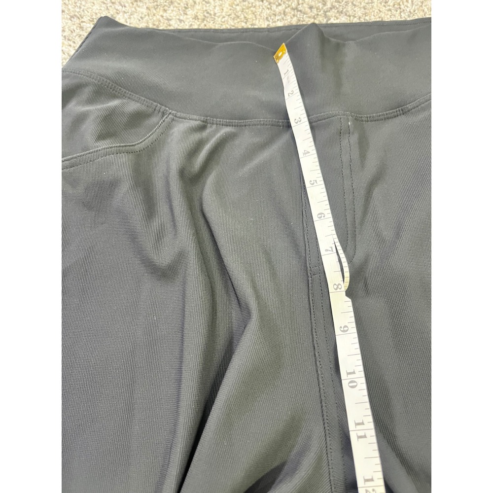 Halara Black Wide Leg High Waisted Lounge Pants Women Large Tall Pockets NWOT - Picture 5 of 9
